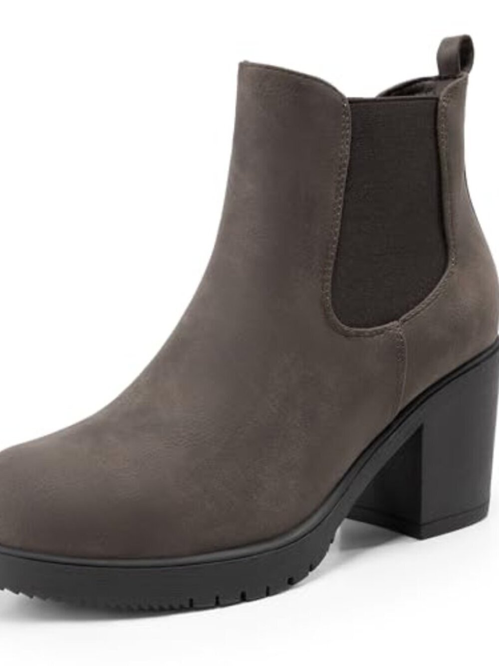 🆕 Women's Chelsea Ankle Boots Slip On Chunky Heel Fall Booties
